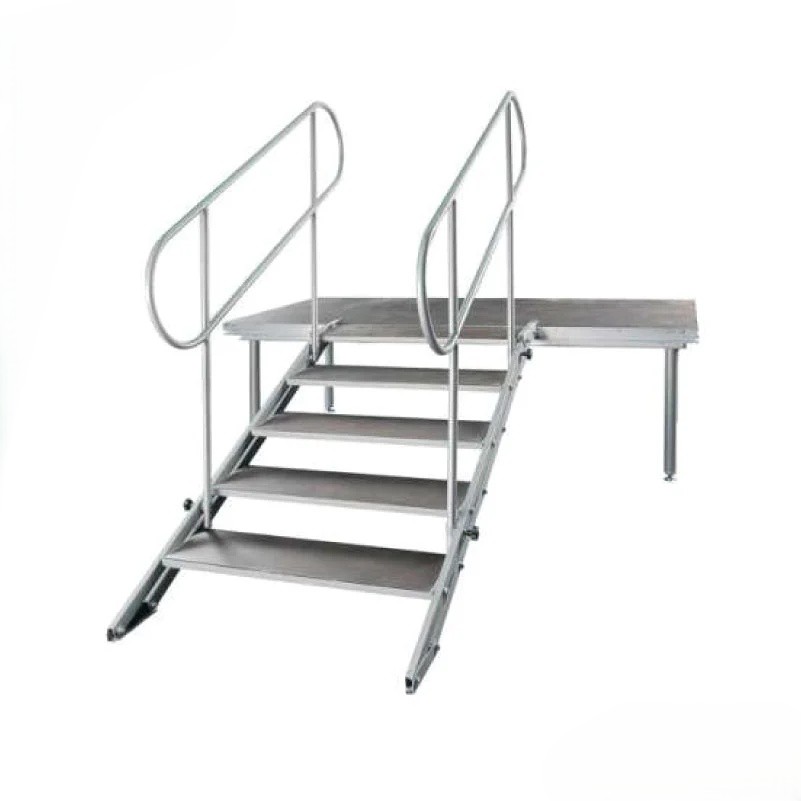 Adjustable Stairs for Pro State with Guardrails | MT-MS-0002
