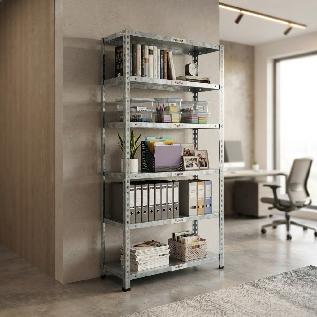 Mild steel industrial Slotted Angle Rack | MT-SAR-00010